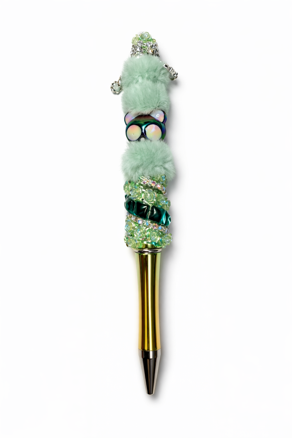 Mint Luxe Cat Charm Pen