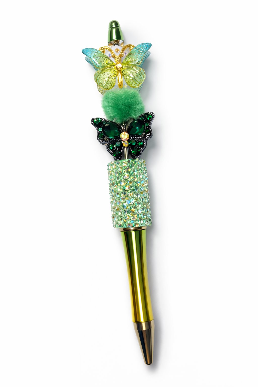 Emerald Butterfly Glam Pen