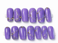 Lavender Luxe Swirl Nail Set