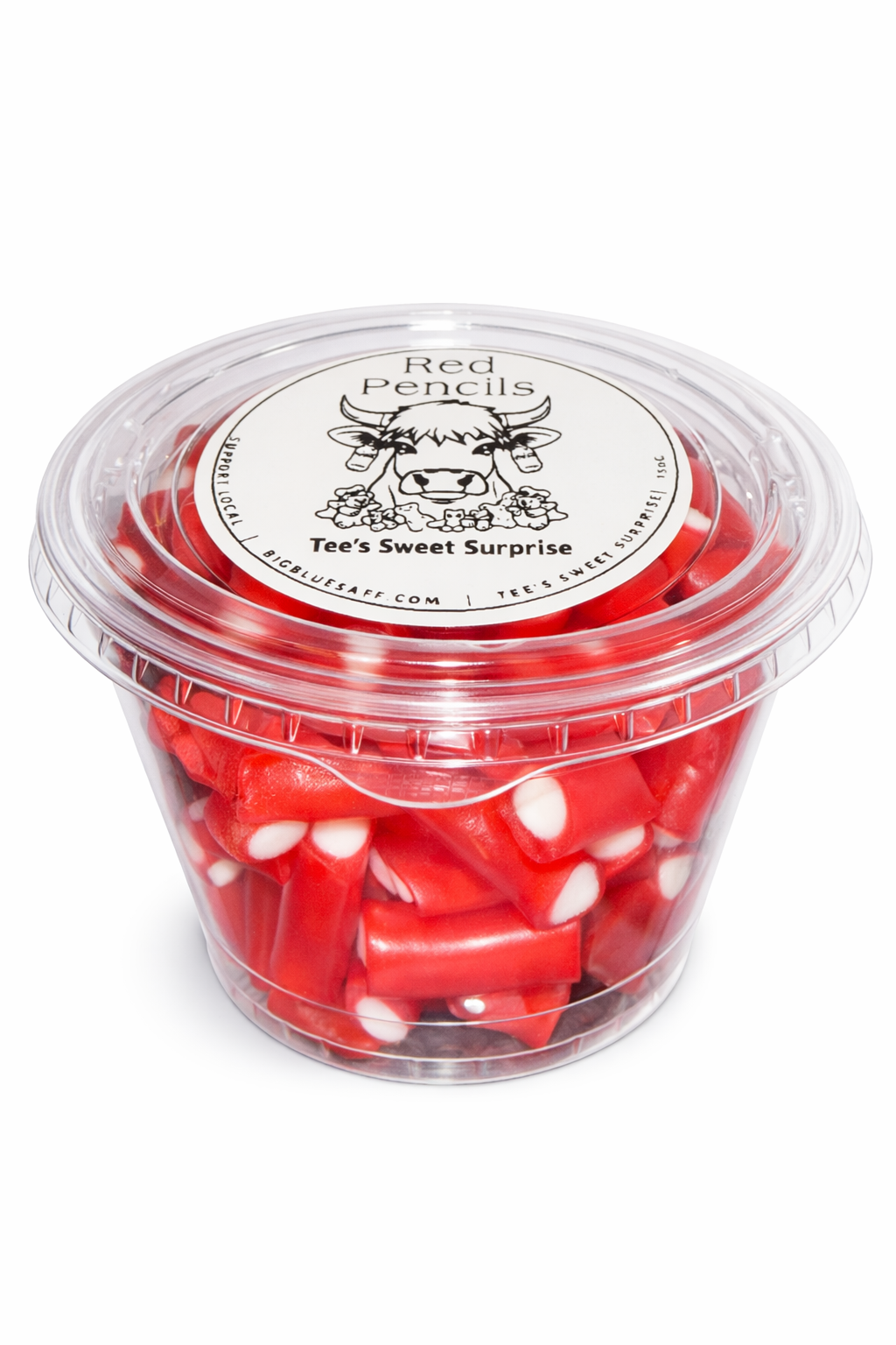 Red Pencil Bites – 150g Tub ✏️🍬