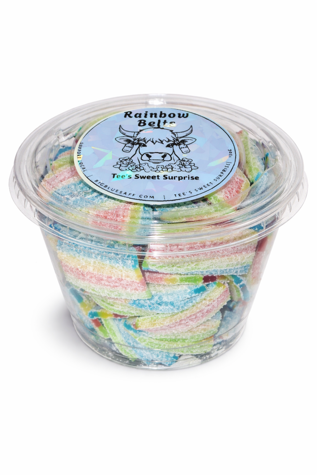 Rainbow Belts – 130g Tub 🌈🍬