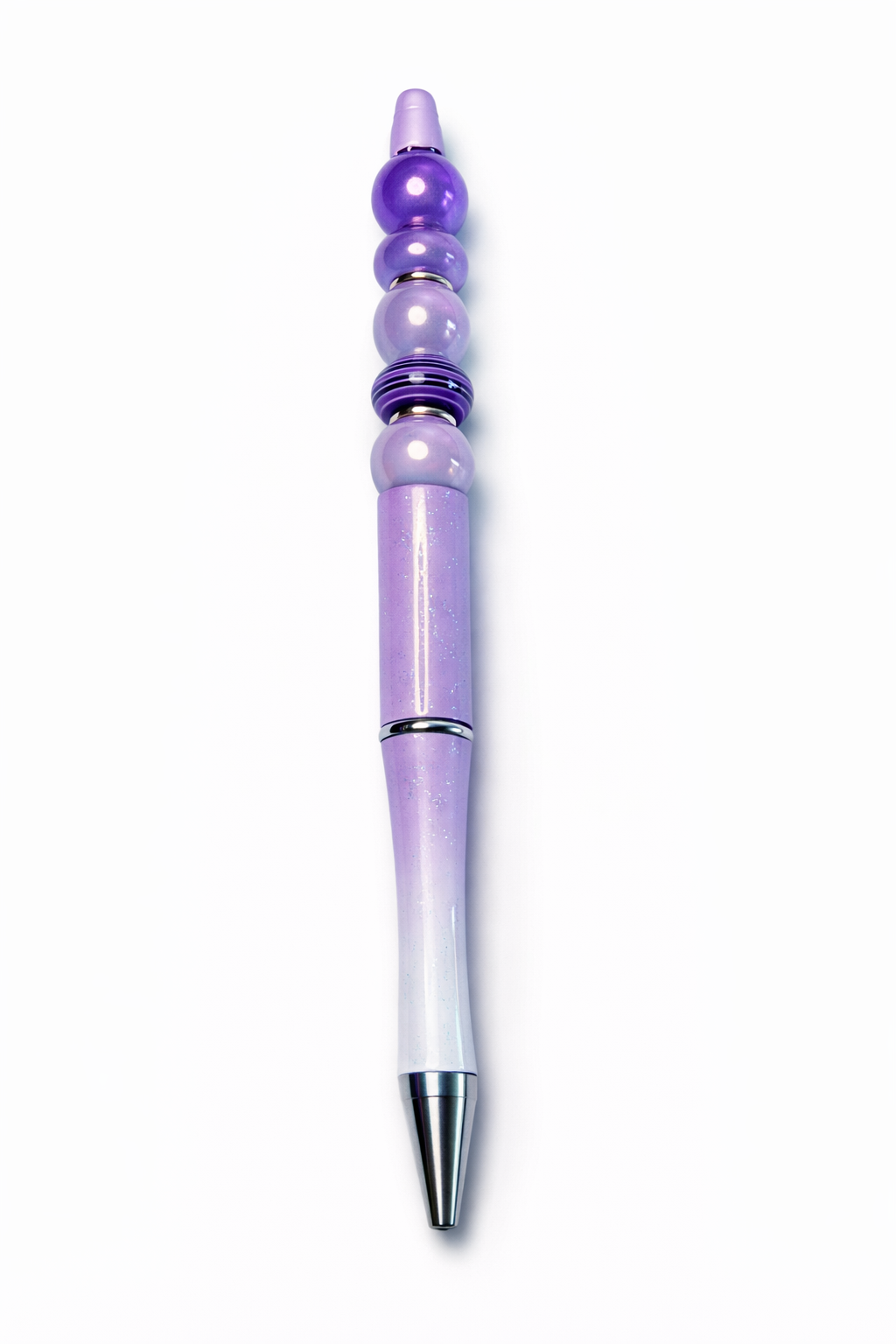 Lavender Ombre Beaded Pen