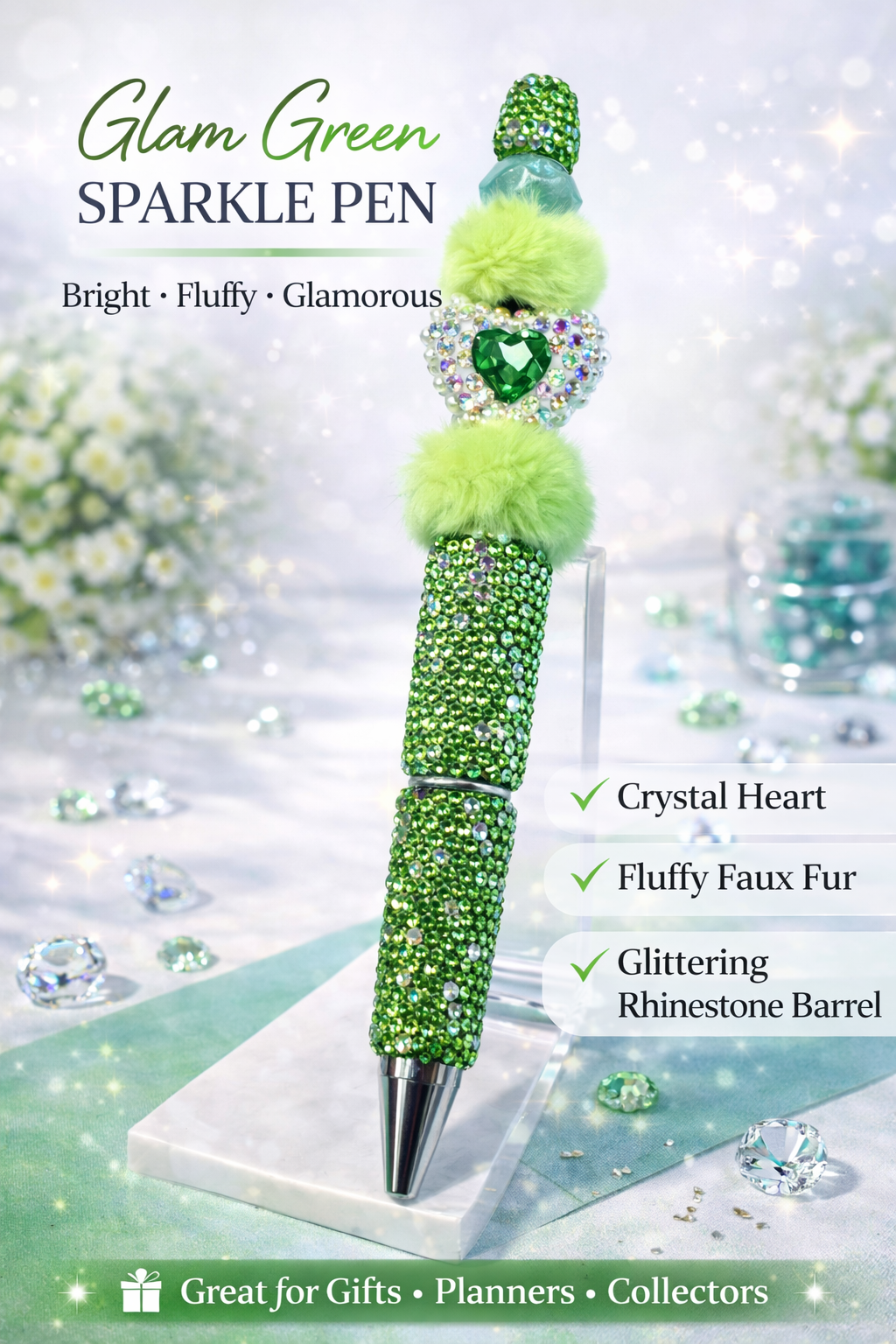 Emerald Luxe Glam Pen