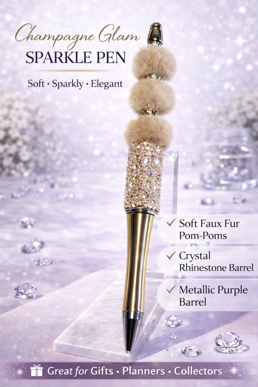 Champagne Luxe Sparkle Pen