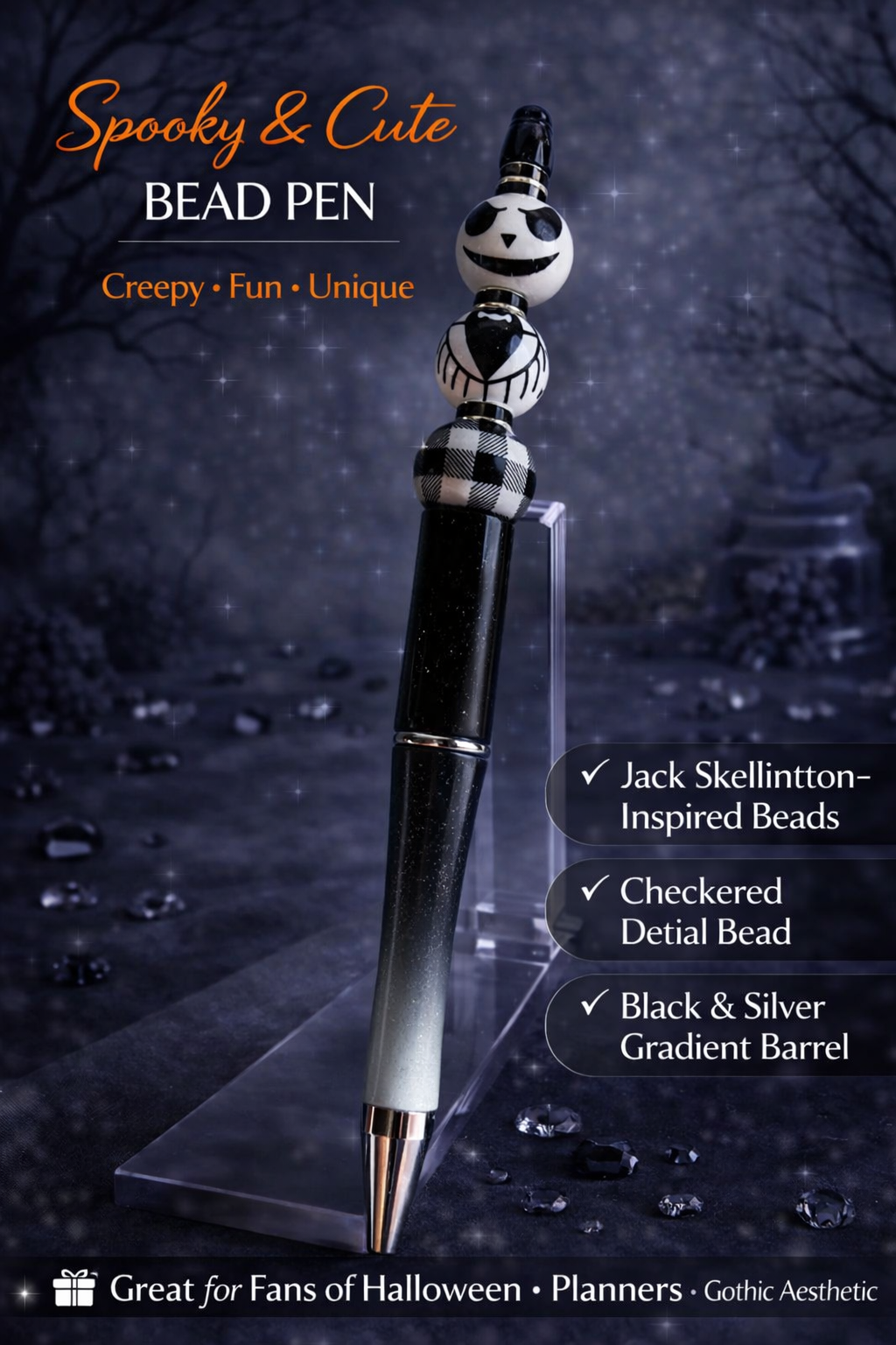 Spooky & Cute Bead Pen