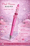 Pink Princess Bead Pen
