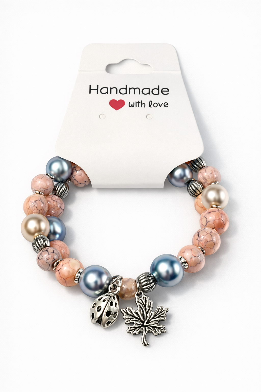Blush Pearl Charm Bracelet