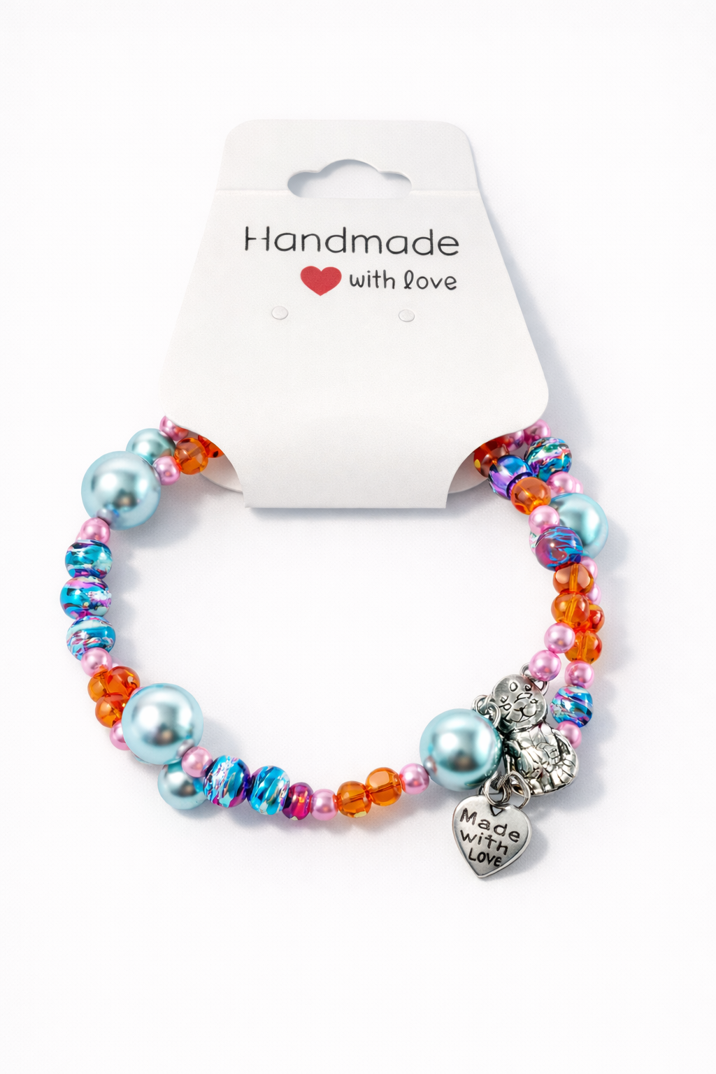 Pastel Charm Beaded Breacelet